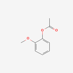 molecular formula C9H10O3 B1672421 2-Methoxyphenyl acetate CAS No. 613-70-7