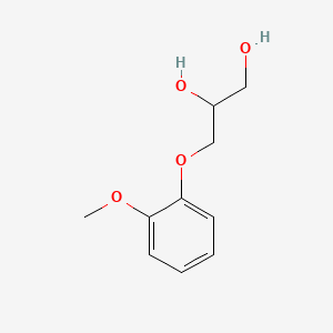 molecular formula C10H14O4 B1672422 Guaifenesin CAS No. 93-14-1