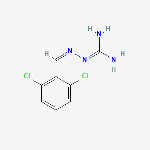 molecular formula C8H8Cl2N4 B1672423 Guanabenz CAS No. 5051-62-7