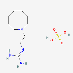 molecular formula C10H24N4O4S B1672427 Guanethidine sulfate CAS No. 645-43-2
