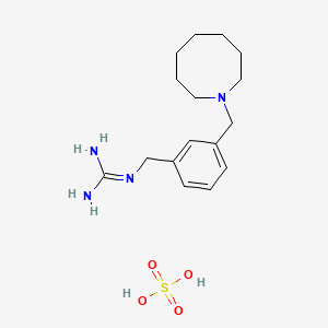B1672428 Guanidine, (3-(hexahydro-1(2H)-azocinylmethyl)benzyl)-, sulfate CAS No. 115174-18-0