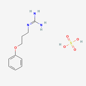 molecular formula C20H32N6O6S B1672434 Guanoxyfen sulfate CAS No. 1021-11-0