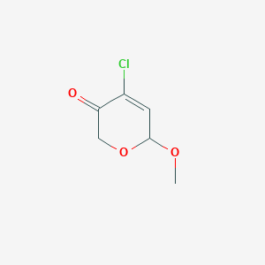 molecular formula C6H7ClO3 B167244 4-chloro-2-methoxy-2H-pyran-5-one CAS No. 126641-76-7