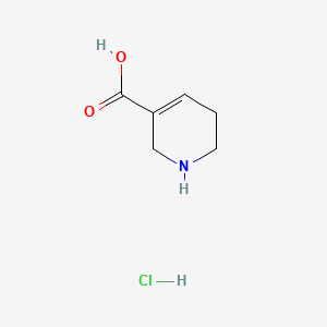 molecular formula C6H10ClNO2 B1672443 Guvacine Hydrochloride CAS No. 6027-91-4