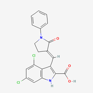 molecular formula C20H14Cl2N2O3 B1672445 GV196771 CAS No. 166974-22-7