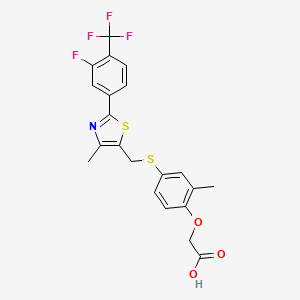 molecular formula C21H17F4NO3S2 B1672448 GW0742 CAS No. 317318-84-6