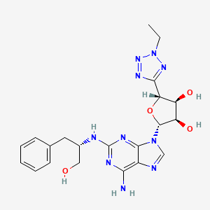 molecular formula C21H26N10O4 B1672457 Unii-djf621DE4F CAS No. 210237-78-8