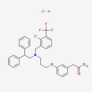 molecular formula C33H32Cl2F3NO3 B1672460 GW3965 hydrochloride CAS No. 405911-17-3