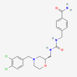molecular formula C21H24Cl2N4O3 B1672477 GW 766994 CAS No. 408303-43-5