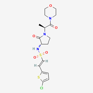 molecular formula C17H22ClN3O5S2 B1672481 GW813893 CAS No. 478644-12-1