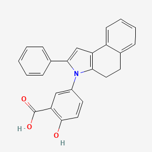 molecular formula C25H19NO3 B1672498 Fendosal CAS No. 53597-27-6