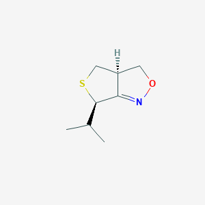 molecular formula C8H13NOS B167250 3H,6H-Thieno[3,4-c]isoxazole,3a,4-dihydro-6-(1-methylethyl)-,trans-(9CI) CAS No. 127865-44-5