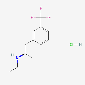 molecular formula C12H17ClF3N B1672502 (-)-Fenfluramine hydrochloride CAS No. 3616-78-2