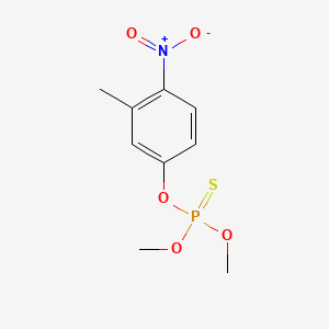 molecular formula C9H12NO5PS B1672510 Fenitrothion CAS No. 122-14-5