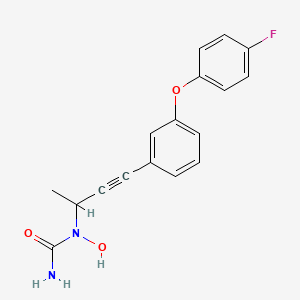 molecular formula C17H15FN2O3 B1672512 Fenleuton CAS No. 141579-54-6