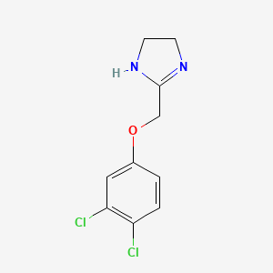 molecular formula C10H10Cl2N2O B1672513 Fenmetozole CAS No. 41473-09-0