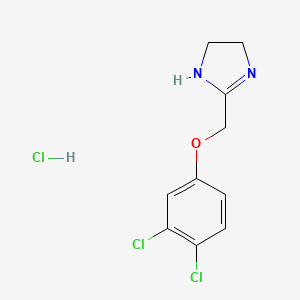 molecular formula C10H11Cl3N2O B1672514 Fenmetozole Hydrochloride CAS No. 23712-05-2