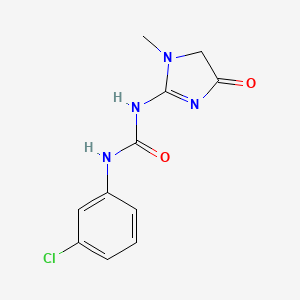 molecular formula C11H11ClN4O2 B1672515 Fenobam CAS No. 57653-26-6