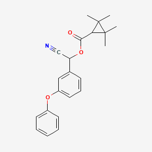 molecular formula C22H23NO3 B1672528 Fenpropathrin CAS No. 39515-41-8