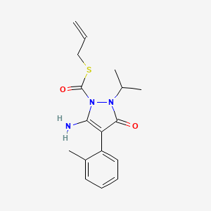 molecular formula C17H21N3O2S B1672532 Fenpyrazamine CAS No. 473798-59-3