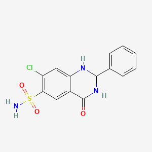 molecular formula C14H12ClN3O3S B1672534 Fenquizone CAS No. 20287-37-0