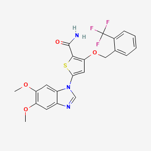 molecular formula C22H18F3N3O4S B1672544 GW843682X CAS No. 660868-91-7