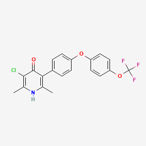 molecular formula C20H15ClF3NO3 B1672545 GW844520 CAS No. 137735-25-2