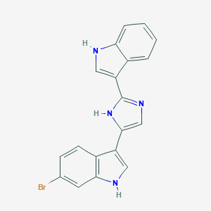 molecular formula C19H13BrN4 B167255 Nortopsentin C CAS No. 134029-45-1