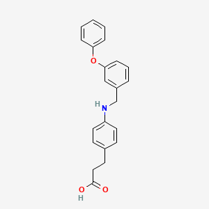 molecular formula C22H21NO3 B1672551 GW9508 CAS No. 885101-89-3