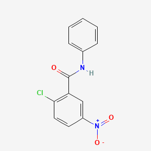 molecular formula C13H9ClN2O3 B1672553 2-氯-5-硝基-N-苯基苯甲酰胺 CAS No. 22978-25-2