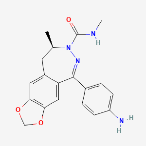 molecular formula C19H20N4O3 B1672569 Unii-91N8O25H4L CAS No. 161832-71-9