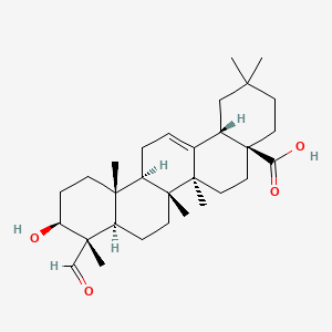 molecular formula C30H46O4 B1672572 石膏皂苷元 CAS No. 639-14-5
