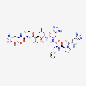 molecular formula C50H73N13O9 B1672581 H 261 Oligopeptide CAS No. 91464-97-0