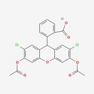 Benzoic acid, 2-[3,6-bis(acetyloxy)-2,7-dichloro-9H-xanthen-9-yl]-
