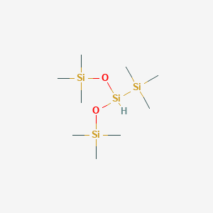 molecular formula C9H28O2Si4 B167260 1,1,1,5,5,5-Hexamethyl-3-(trimethylsilyl)trisiloxane CAS No. 139347-50-5