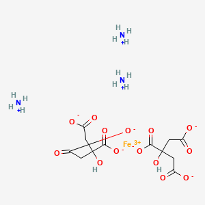 molecular formula C24H32Fe3N3O28 B1672601 Ferric ammonium citrate CAS No. 1185-57-5