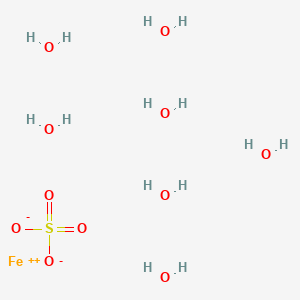 molecular formula FeH14O11S B1672605 硫酸亚铁七水合物 CAS No. 7782-63-0