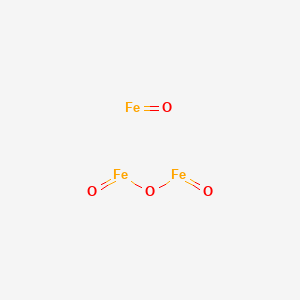 molecular formula Fe3O4<br>Fe3H2O4 B1672608 Iron Oxide Black CAS No. 1309-38-2