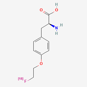 molecular formula C11H14FNO3 B1672610 (18F)fluoroethyltyrosine CAS No. 178433-03-9