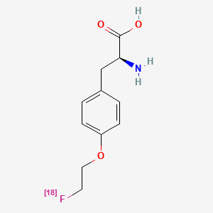 molecular formula C11H1418FNO3 B1672610 (18F)fluoroethyltyrosine CAS No. 178433-03-9