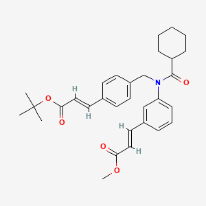molecular formula C31H37NO5 B1672612 Fexaramate 