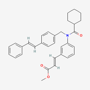 molecular formula C32H33NO3 B1672614 Fexarene CAS No. 574013-68-6
