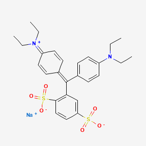 molecular formula C27H31N2NaO6S2 B1672619 Isosulfan blue CAS No. 68238-36-8