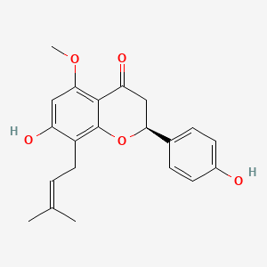 molecular formula C21H22O5 B1672640 (2S)-Isoxanthohumol CAS No. 70872-29-6