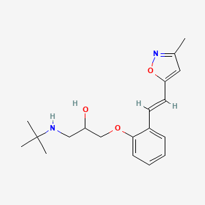 molecular formula C19H26N2O3 B1672641 Isoxaprolol CAS No. 75949-60-9