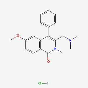 molecular formula C20H23ClN2O2 B1672646 ISQ-1 HCl CAS No. 405165-77-7