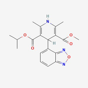 molecular formula C19H21N3O5 B1672647 Isradipine CAS No. 75695-93-1