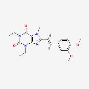 molecular formula C20H24N4O4 B1672650 Istradefylline CAS No. 155270-99-8