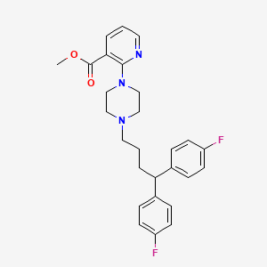 molecular formula C27H29F2N3O2 B1672657 FG-5893 CAS No. 150527-23-4