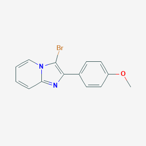 molecular formula C14H11BrN2O B167266 3-Bromo-2-(4-methoxyphenyl)imidazo[1,2-a]pyridine CAS No. 138023-17-3